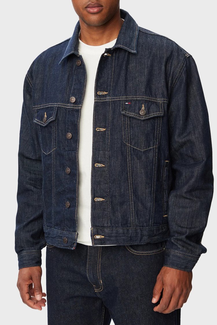 Tommy Jeans Erkek Ceket DM0DM23328 1BK Mavi - Tommy Jeans