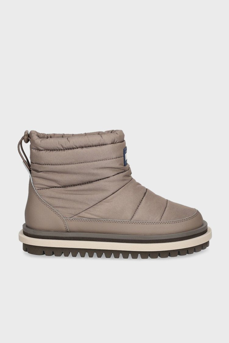 Tommy Jeans Kapitoneli Tırtıklı Platform Taban Kadın Bot EN0EN02725 PKC VİZON - Tommy Jeans