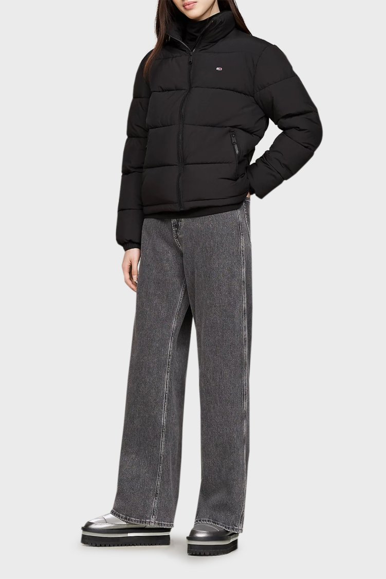 Tommy Jeans Kapitoneli Tırtıklı Platform Taban Kısa Kadın Bot EN0EN02689 TRH GÜMÜŞ - Tommy Jeans (1)