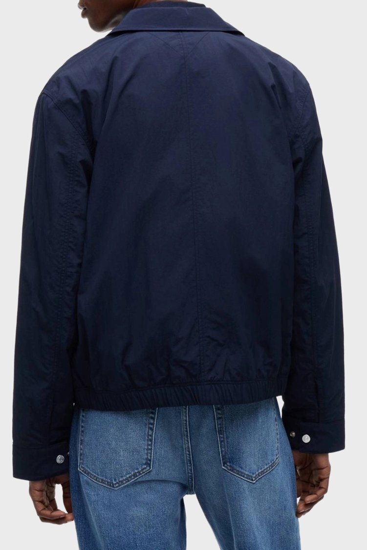 Tommy Jeans Klasik Yaka Çıtçıtlı Slim Fit Ceket Erkek Mont DM0DM22733 C1G Lacivert - Tommy Jeans (1)
