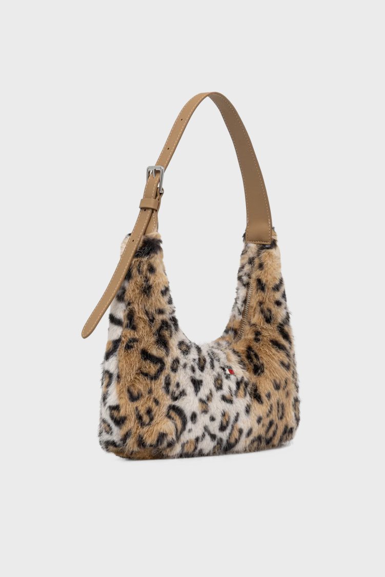 Tommy Jeans Leoparlı Omuz Askılı Kadın Çanta AW0AW19264 0HD Kahve - Tommy Jeans (1)