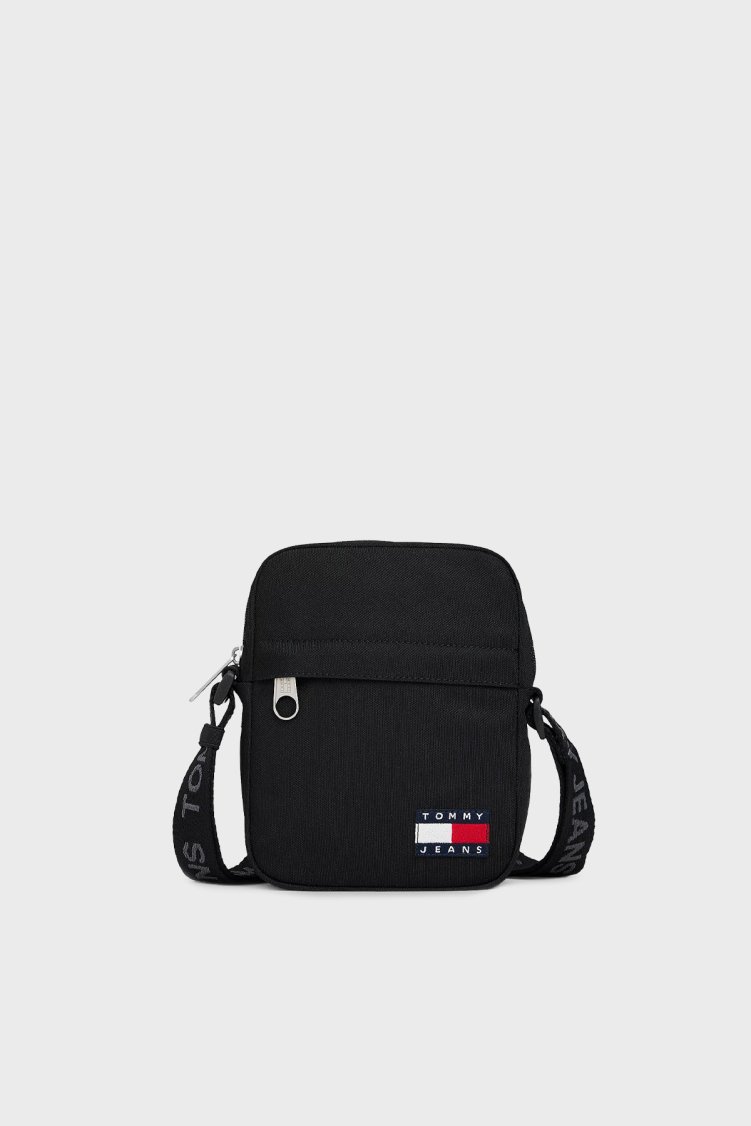 Tommy Jeans Logolu Ayarlanabilir Askılı Erkek Çanta AM0AM13710 BDS SİYAH - Tommy Jeans