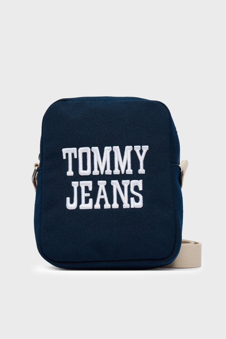 Tommy Jeans Logolu Ayarlanabilir Askılı Erkek Çanta AM0AM14223 C1G LACİVERT - Tommy Jeans