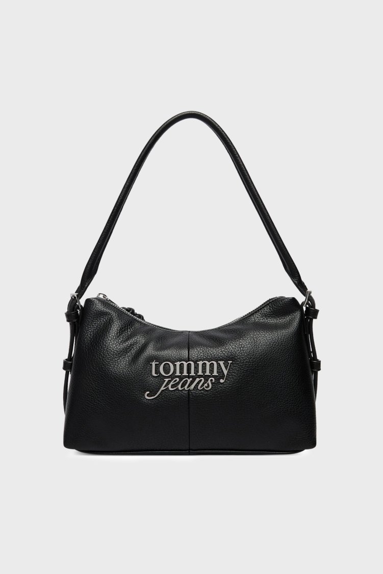 Tommy Jeans Logolu Ayarlanabilir Askılı Kadın Çanta AW0AW18468 BDS SİYAH - Tommy Jeans