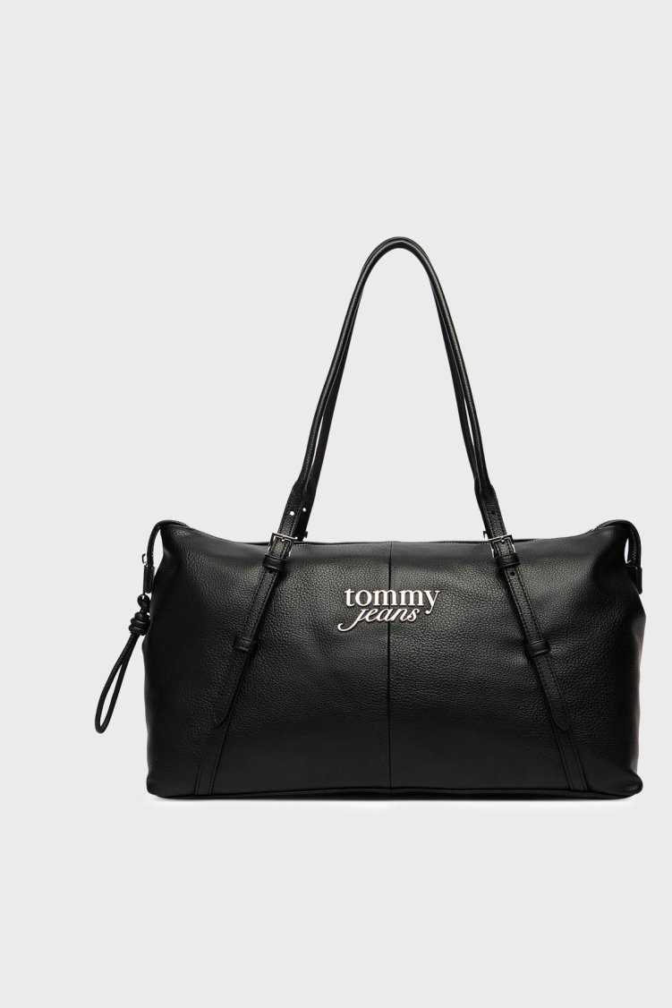 Tommy Jeans Logolu Ayarlanabilir Askılı Kadın Çanta AW0AW18472 BDS SİYAH - Tommy Jeans