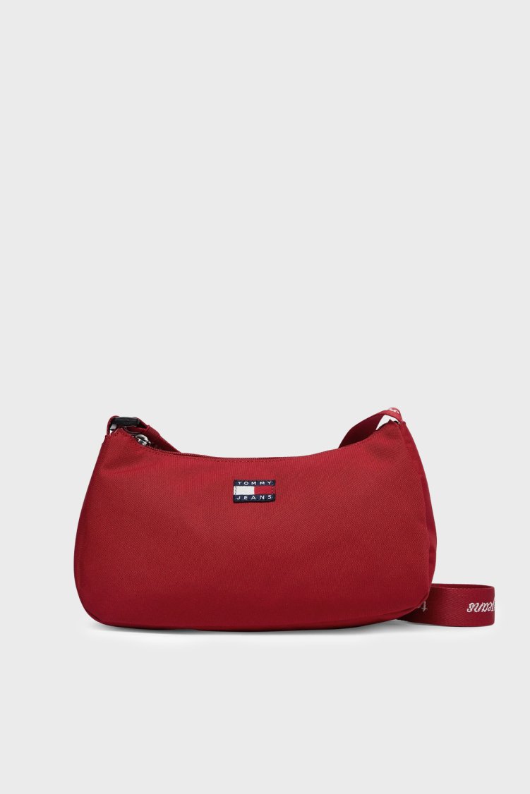 Tommy Jeans Logolu Ayarlanabilir Askılı Kadın Çanta AW0AW18768 XMP Kırmızı - Tommy Jeans