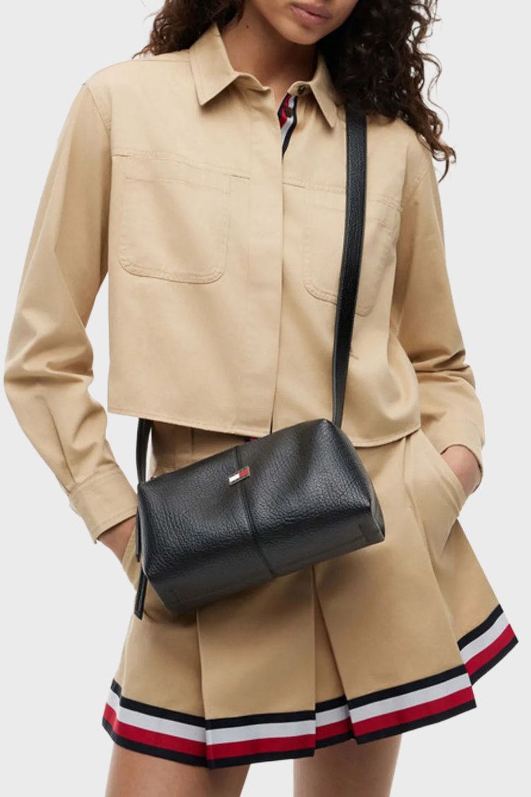 Tommy Jeans Logolu Ayarlanabilir Askılı Kadın Çanta AW0AW18775 BDS Siyah - Tommy Jeans (1)