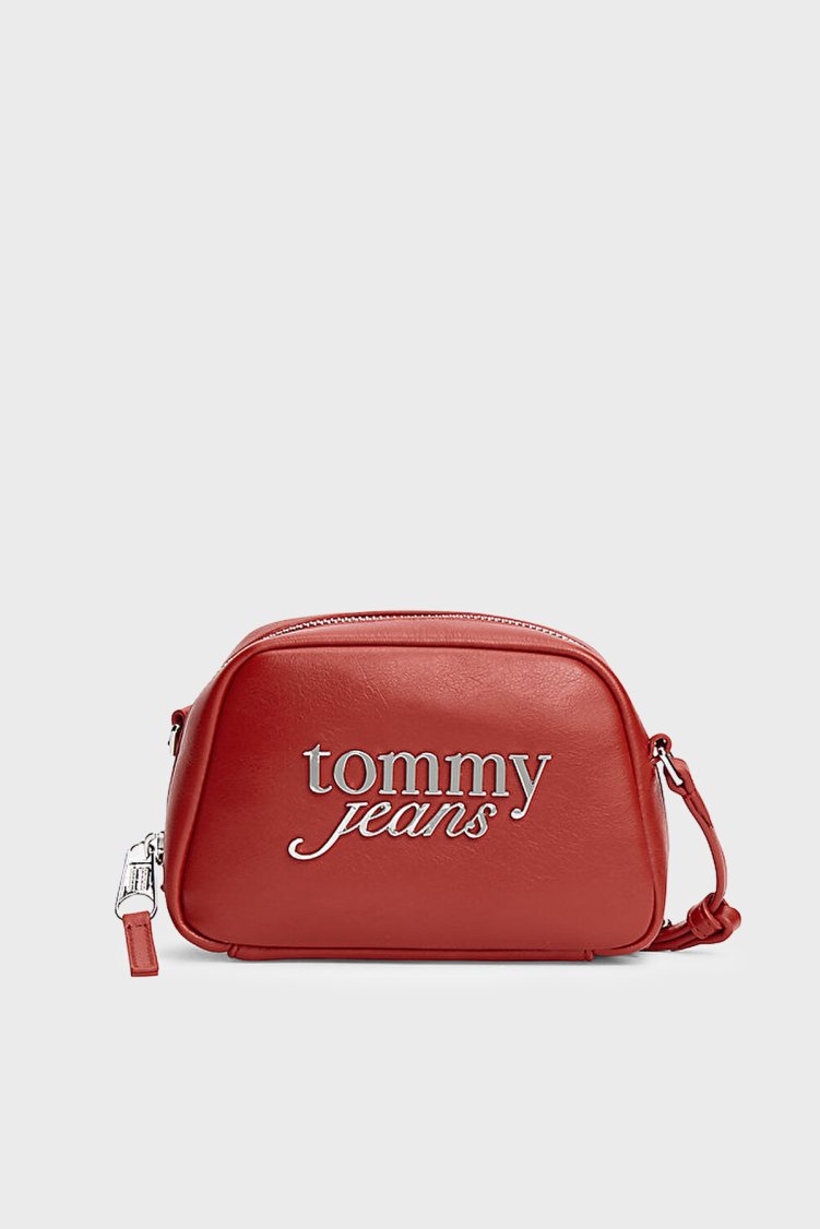 Tommy Jeans Logolu Ayarlanabilir Askılı Kadın Çanta AW0AW18785 XMP Kırmızı - Tommy Jeans