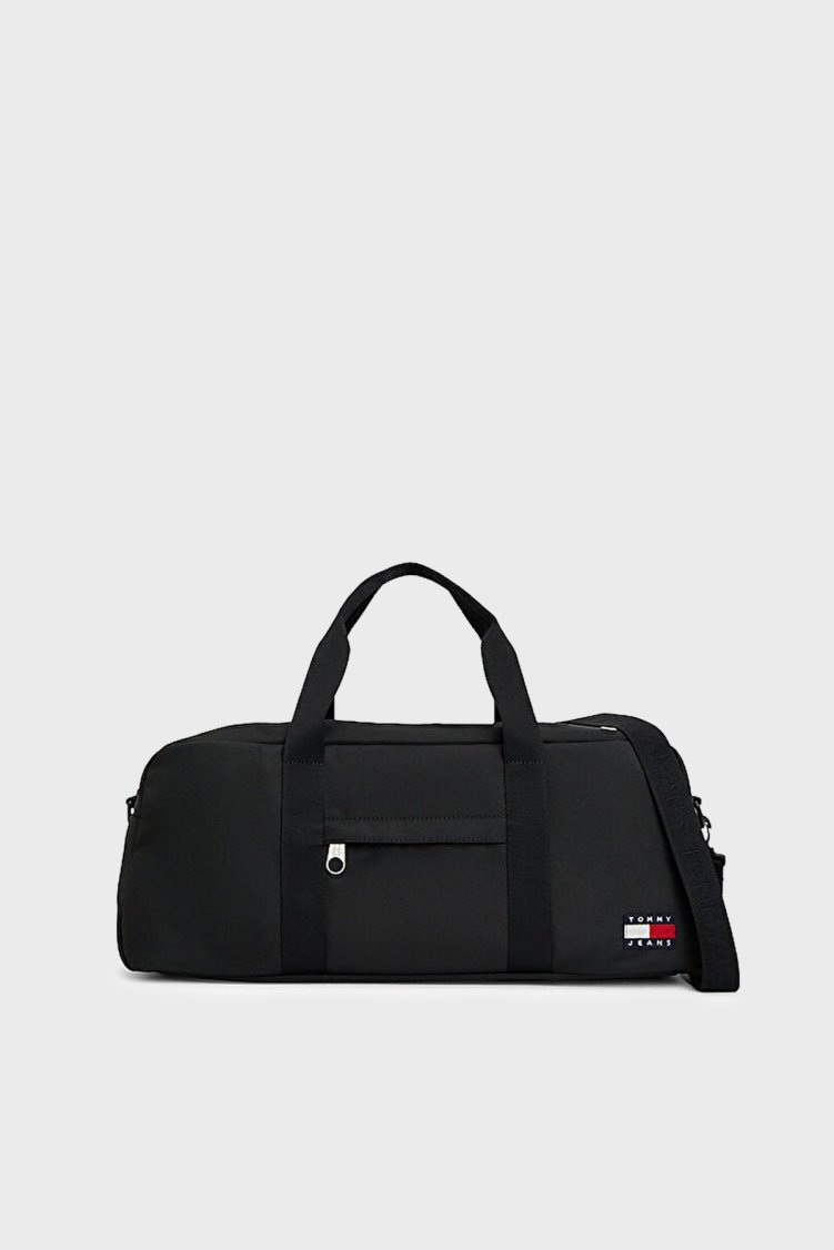 Tommy Jeans Logolu Çıkarılabilir Askılı Erkek Valiz AM0AM14470 BDS Siyah - Tommy Hilfiger