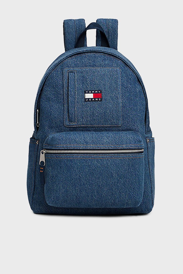 Tommy Jeans Logolu Denim Erkek Çanta AM0AM14052 1A7 MAVİ - Tommy Jeans