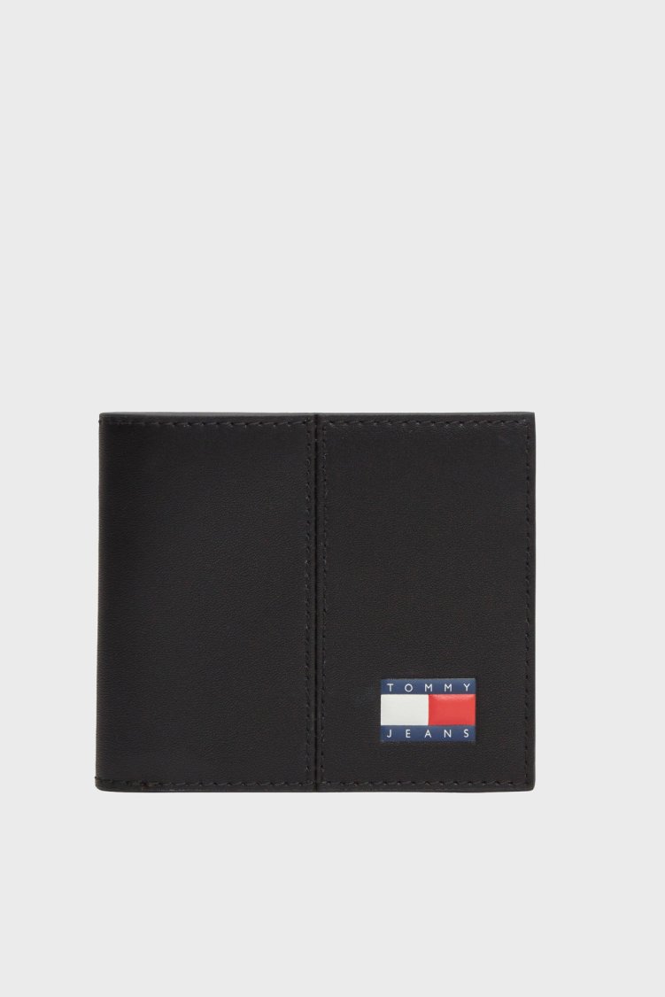 Tommy Jeans Logolu Erkek Cüzdan AM0AM14281 BDS SİYAH - Tommy Jeans