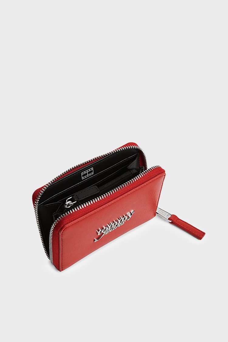 Tommy Jeans Logolu Fermuarlı Kadın Cüzdan AW0AW18794 XMP Kırmızı - Tommy Jeans (1)