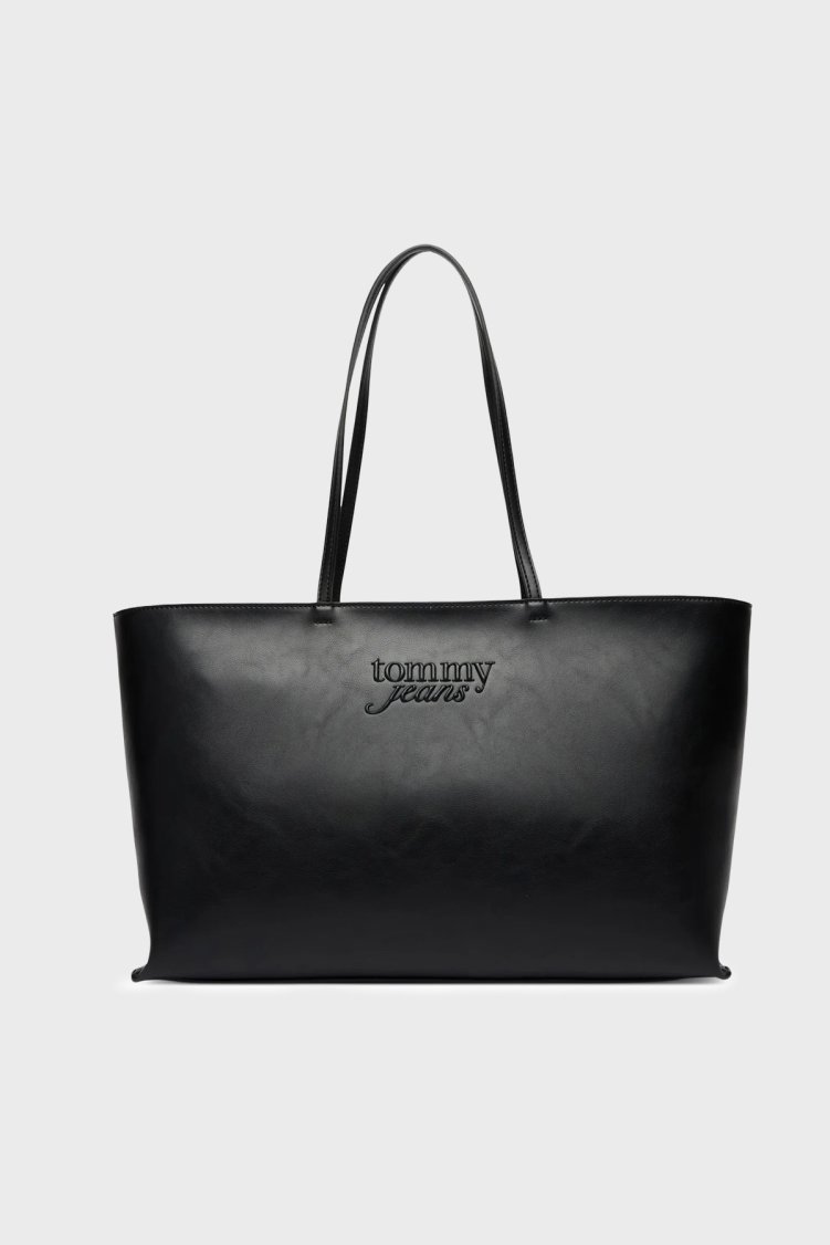 Tommy Jeans Logolu Omuz Askılı Kadın Çanta AW0AW18455 BDS SİYAH - Tommy Jeans