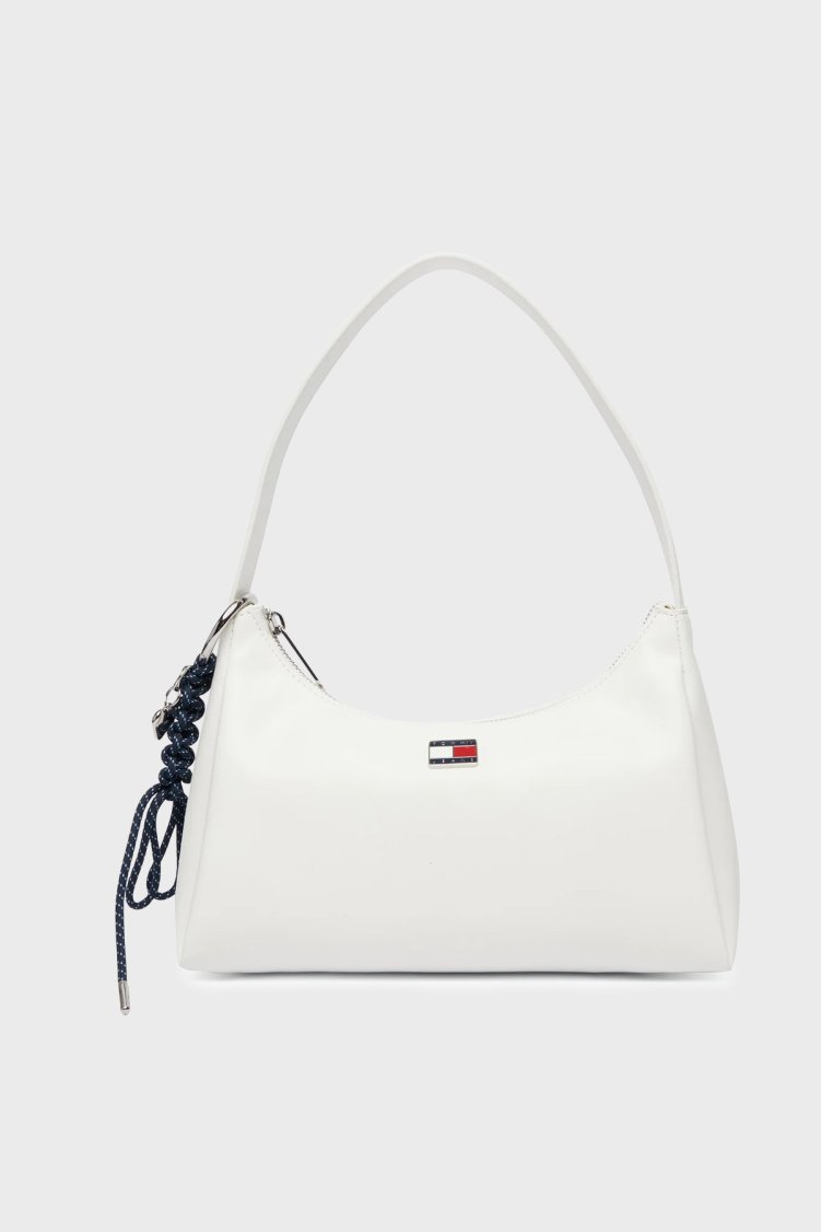 Tommy Jeans Logolu Omuz Askılı Kadın Çanta AW0AW18458 YBL BEYAZ - Tommy Jeans