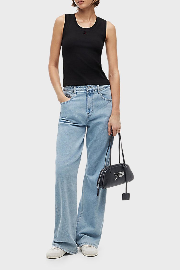 Tommy Jeans Logolu Omuz Askılı Kadın Çanta AW0AW18787 BDS Siyah - Tommy Jeans (1)