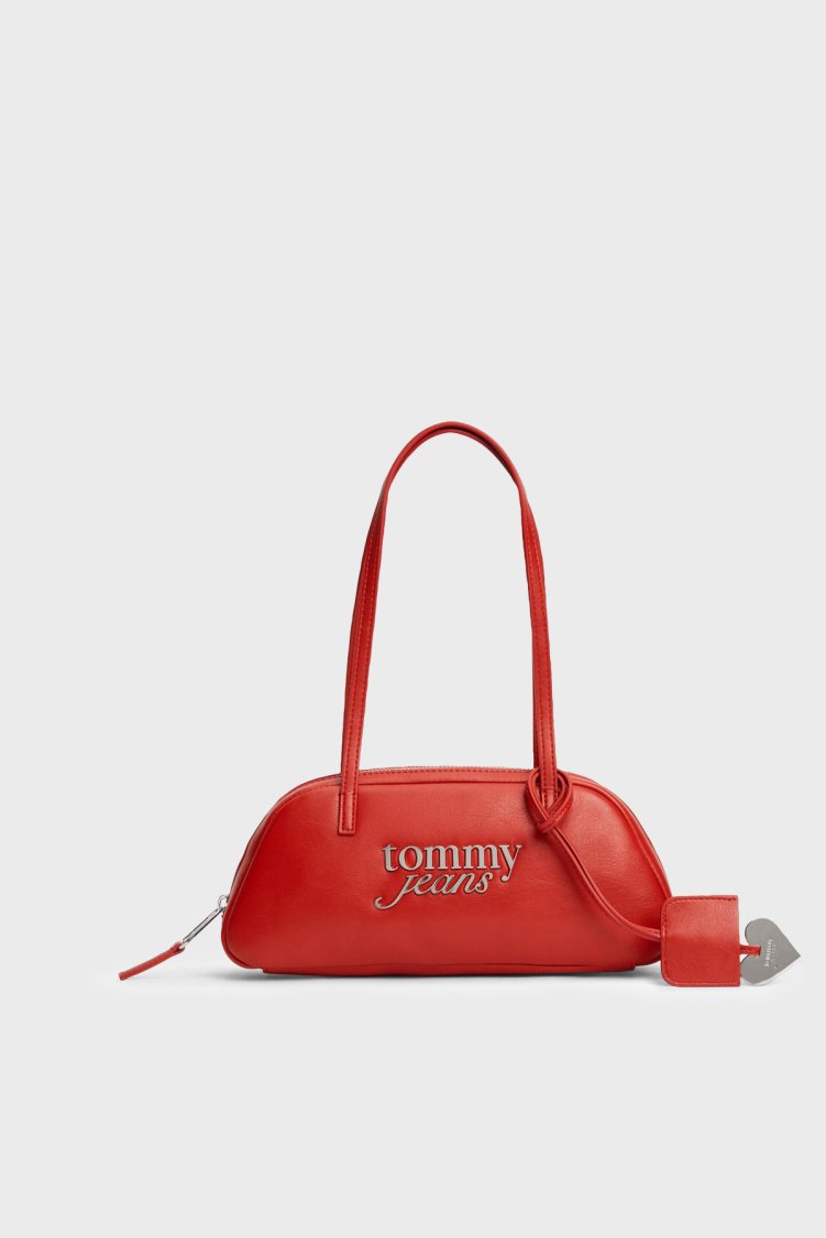 Tommy Jeans Logolu Omuz Askılı Kadın Çanta AW0AW18787 XMP Kırmızı - Tommy Jeans