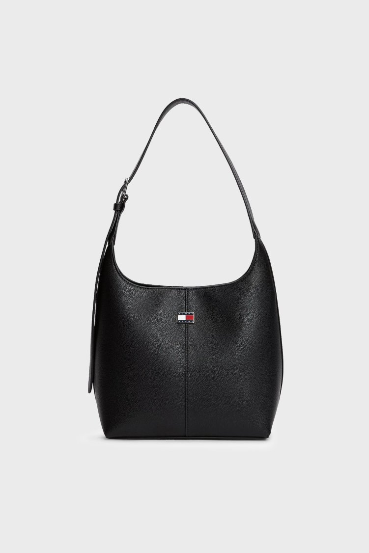 Tommy Jeans Logolu Omuz Askılı Kadın Çanta AW0AW19062 BDS Siyah - Tommy Jeans