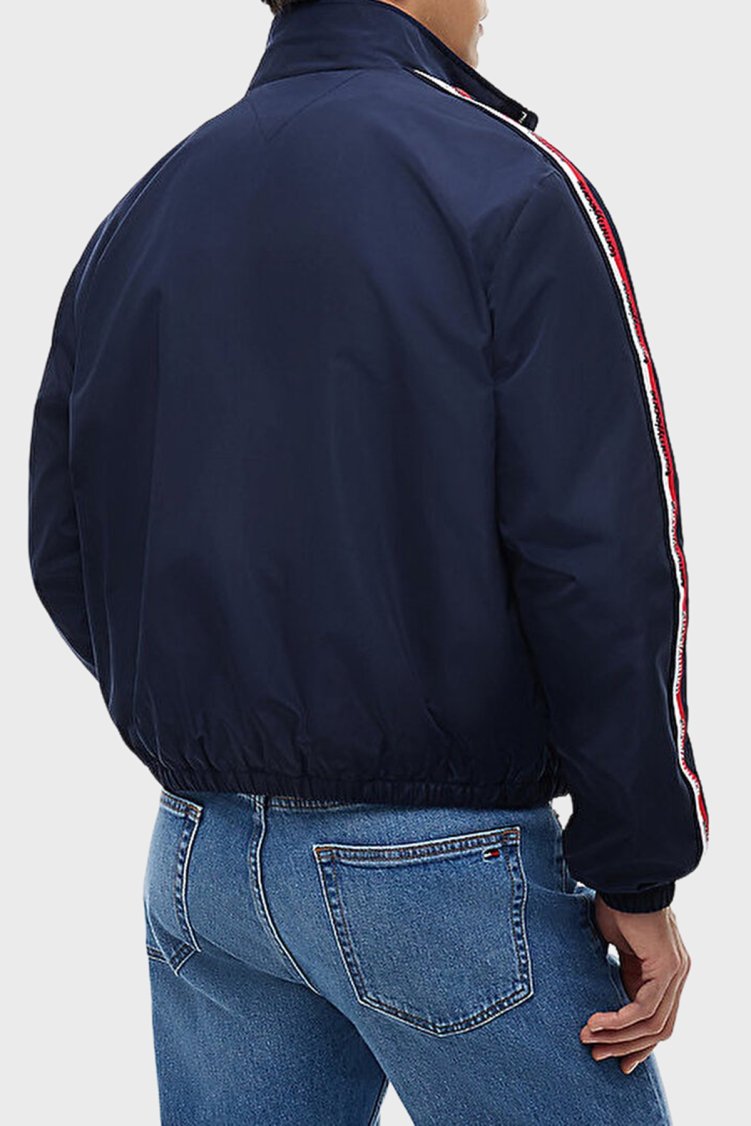 Tommy Jeans Logolu Regular Fit Dik Yaka Ceket Erkek Mont DM0DM23218 C1G Lacivert - Tommy Jeans (1)