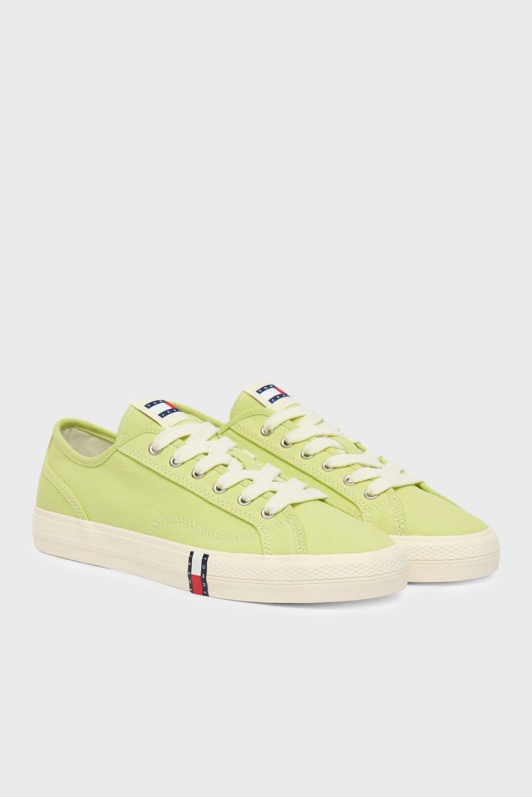 Tommy Jeans Logolu Sneaker Kadın Ayakkabı EN0EN02956 LT9 YEŞİL - Tommy Jeans (1)