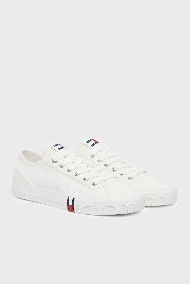 Tommy Jeans Logolu Sneaker Kadın Ayakkabı EN0EN02956 YBL BEYAZ - Tommy Jeans (1)