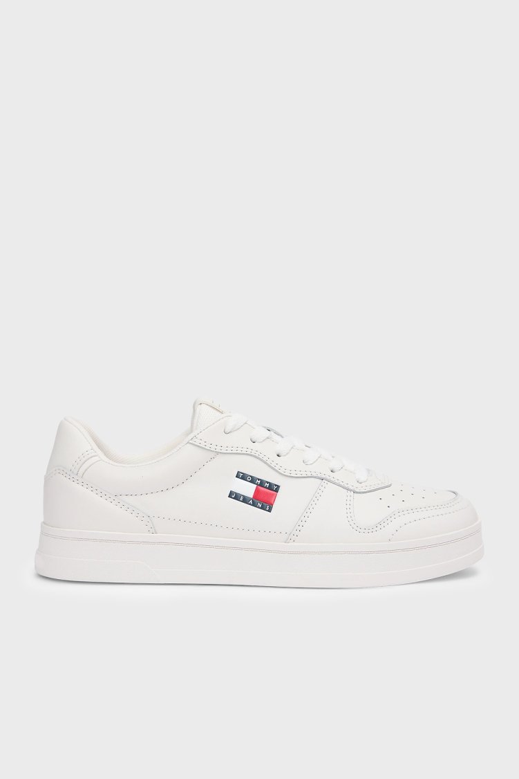 Tommy Jeans Logolu Sneaker Kadın Ayakkabı EN0EN03006 YBL BEYAZ - Tommy Jeans