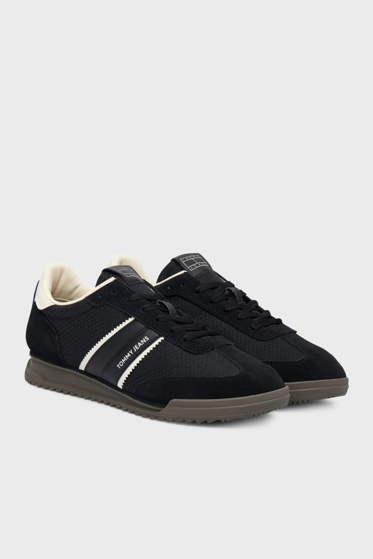 Tommy Jeans Logolu Sneaker Erkek Ayakkabı EM0EM01664 BDS SİYAH - Tommy Jeans (1)