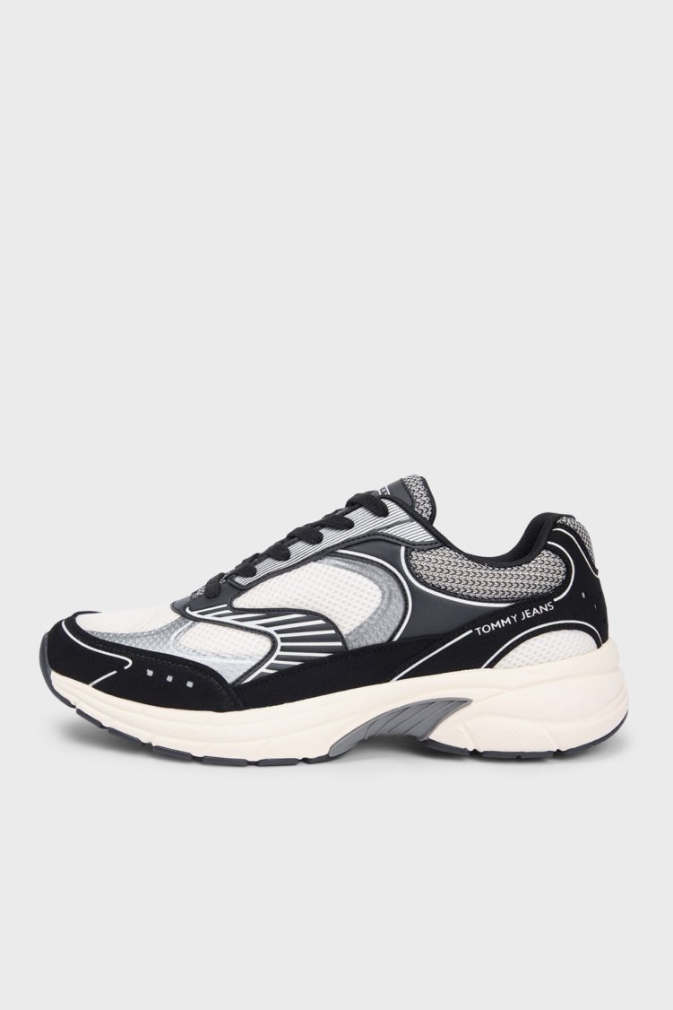 Tommy Jeans Logolu Sneaker Erkek Ayakkabı EM0EM01665 0GN SİYAH-BEJ - Tommy Hilfiger (1)