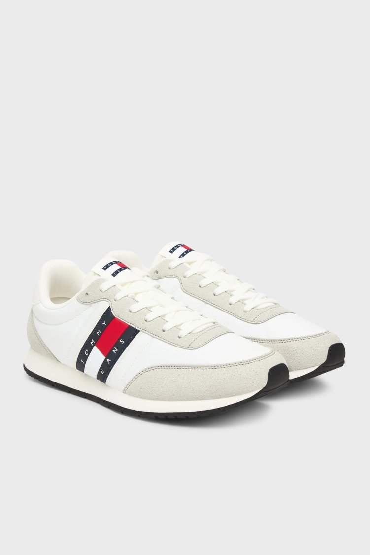 Tommy Jeans Logolu Sneaker Erkek Ayakkabı EM0EM01709 YBL BEYAZ - Tommy Jeans (1)