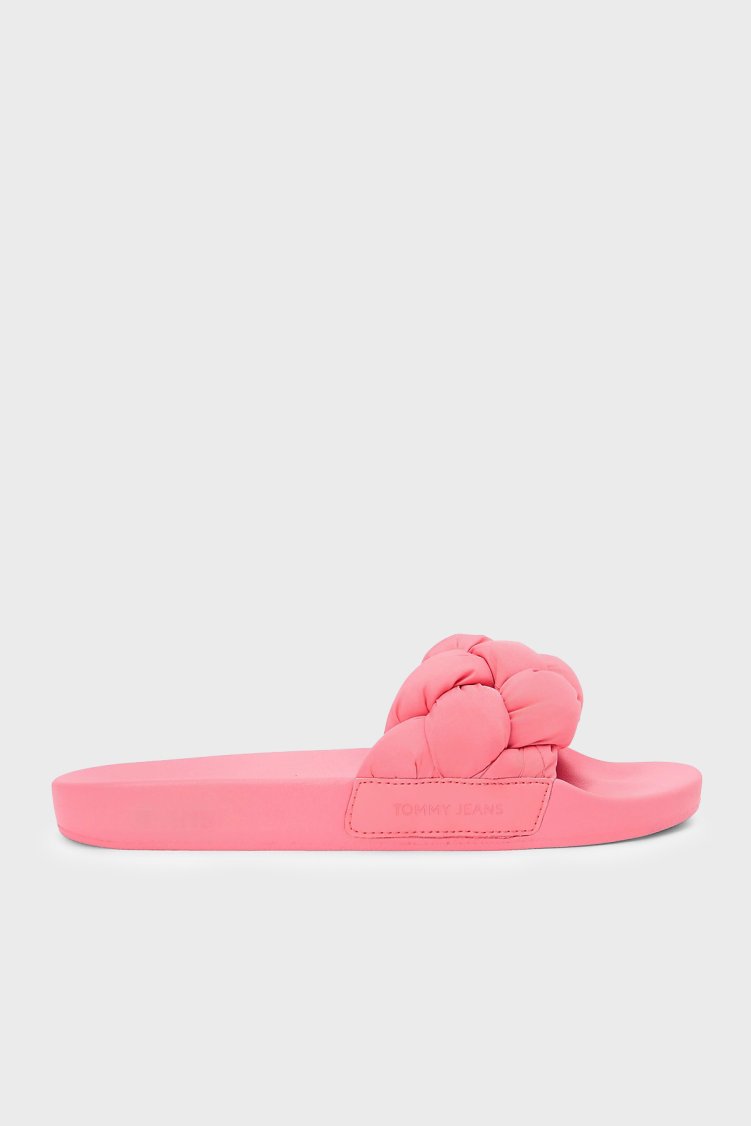 Tommy Jeans Örgü Detaylı Kadın Terlik EN0EN02975 TI5 PEMBE - Tommy Jeans