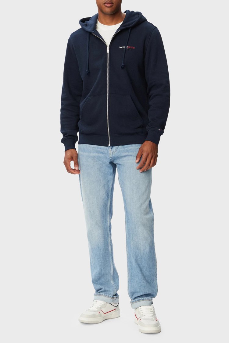 Tommy Jeans Pamuklu Regular Fit Kapüşonlu Erkek Sweat DM0DM23404 C1G Lacivert - Tommy Jeans (1)