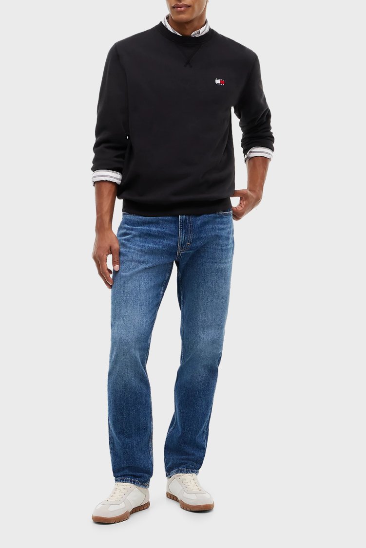 Tommy Jeans Pamuklu Straight Fit Normal Bel Jeans Erkek Kot Pantolon DM0DM23687 1BK Mavi - Tommy Jeans (1)