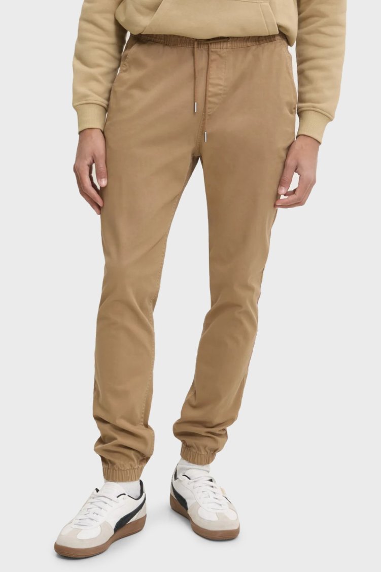 Tommy Jeans Streç Pamuklu Regular Fit Yüksek Bel Lastikli Paça Jogger Erkek Pantolon DM0DM20283 GWG KAHVE - Tommy Jeans
