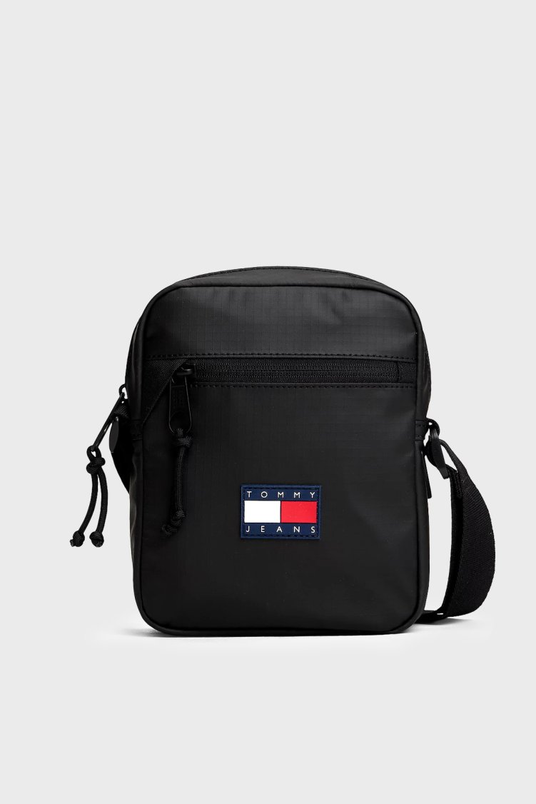 Tommy Jeans Su Geçirmez Ayarlanabilir Askılı Erkek Çanta AM0AM13881 BDS SİYAH - Tommy Jeans