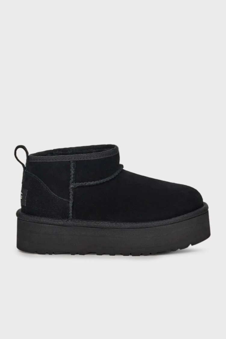 Ugg Hakiki Deri Süet Bayan Bot 1157791K SİYAH - Ugg