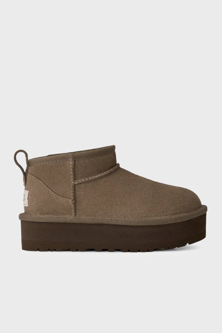 Ugg Hakiki Deri Süet Kadın Bot 1157791K Toprak - UGG
