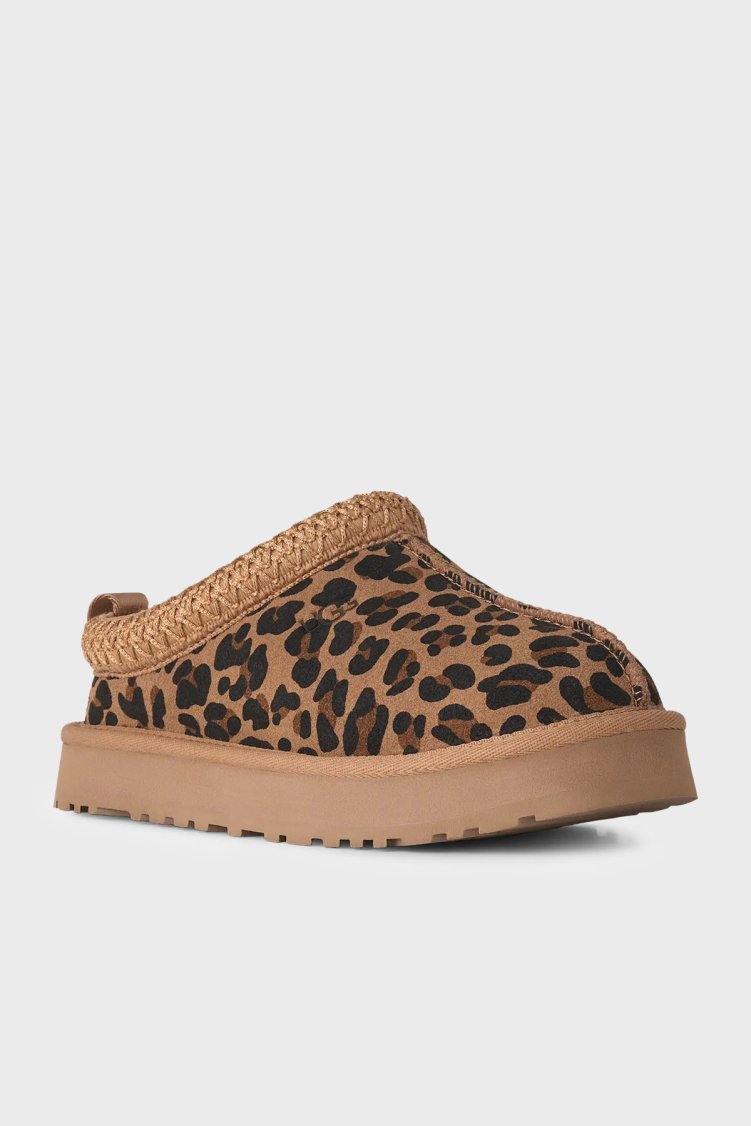Ugg K Tazz Spotted Leopar Desenli Süet Kadın Terlik 1183570K Leopar - UGG (1)