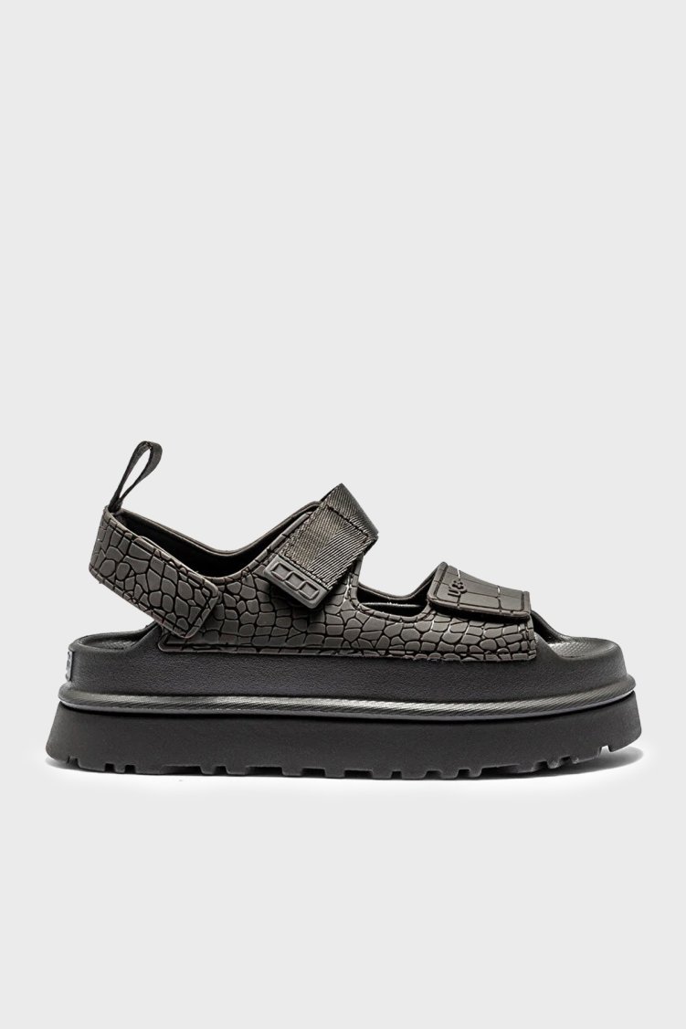 Ugg Kabartmalı Kalın Tabanlı Kadın Sandalet 1175311 ANTRASİT - Ugg
