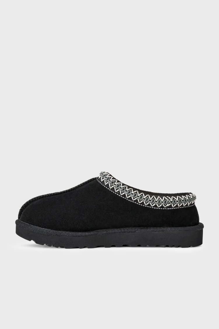 Ugg Logolu Dikiş Detaylı Süet Erkek Terlik 1174671 Siyah - Ugg (1)