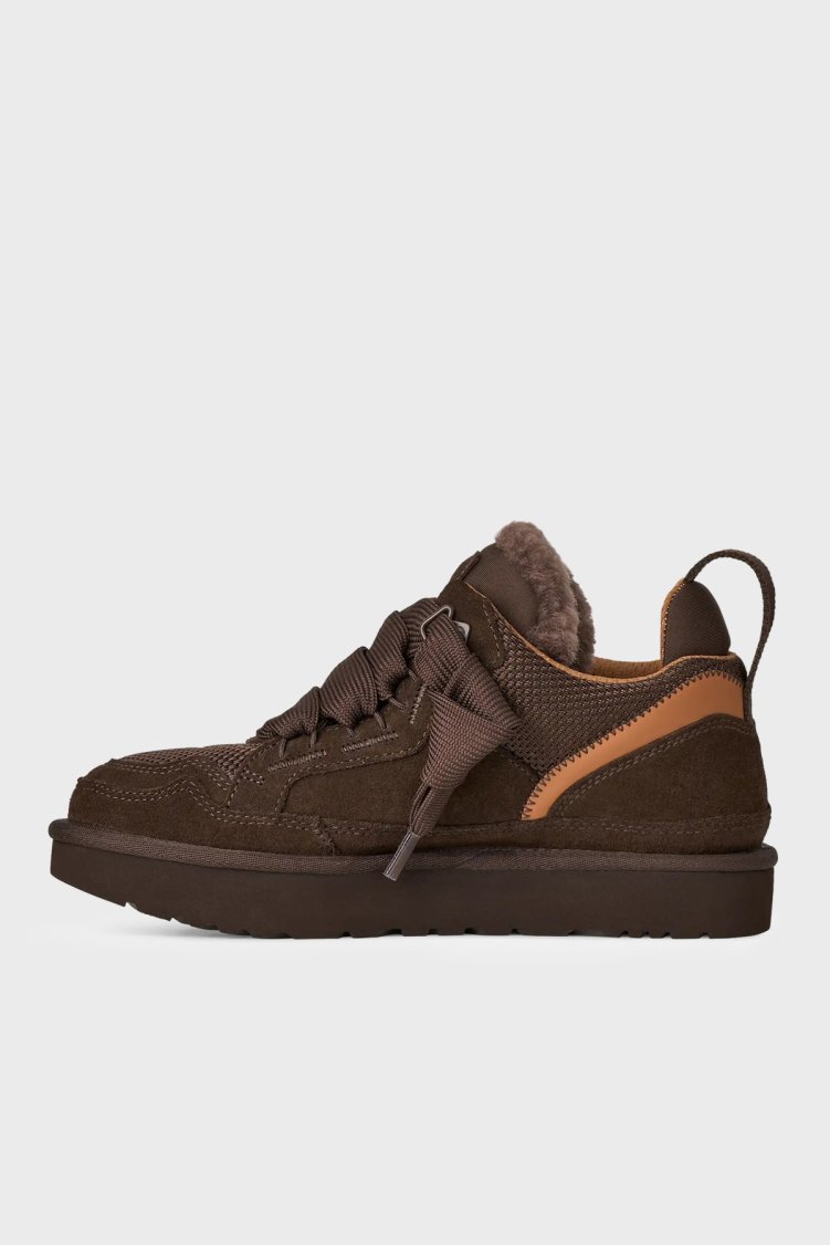 Ugg Logolu Hakiki Deri Yünlü Bilekli Sneaker Kadın Ayakkabı 1144032 Koyu kahve - UGG (1)