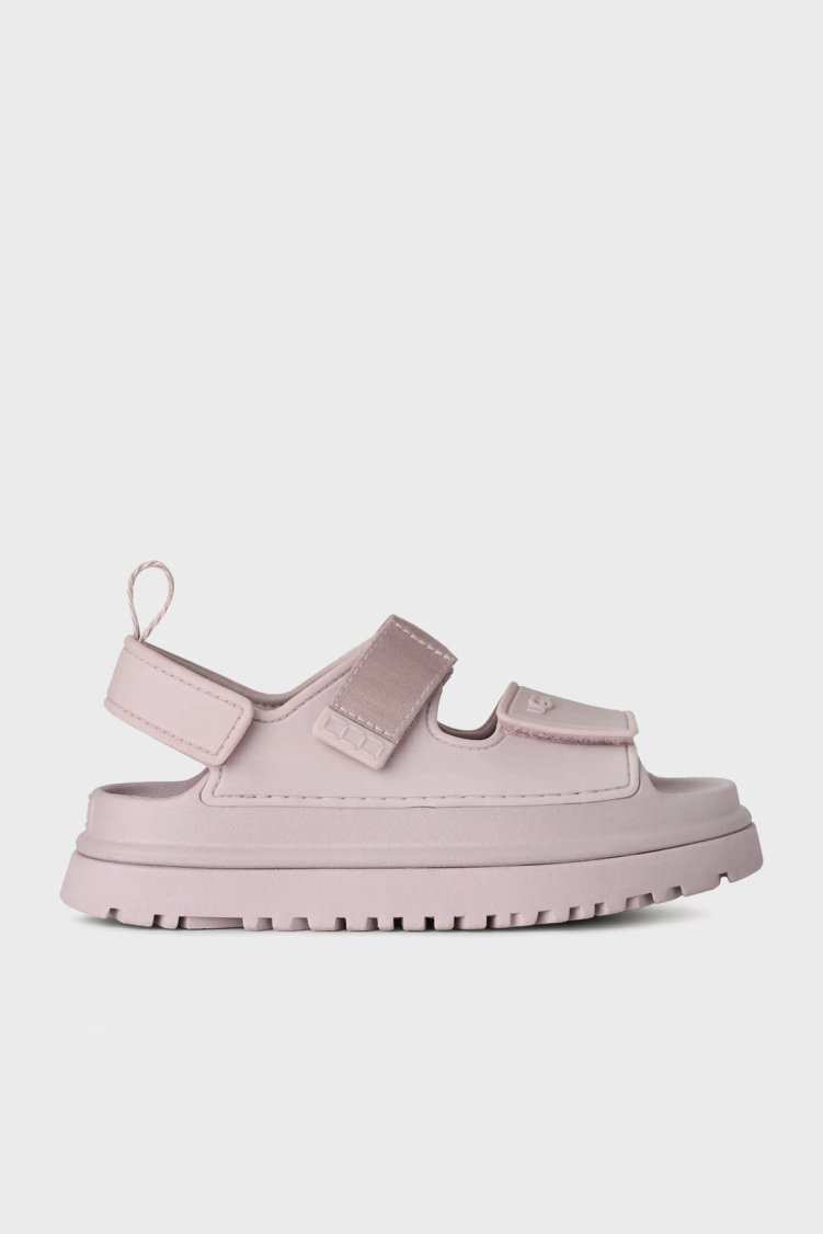 Ugg Logolu Tırtıklı Kalın Taban Cırtlı Çocuk Sandalet 1152813K AÇIK LİLA - Ugg