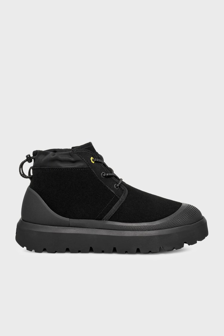 Ugg M Neumel Weather Hybrid Kalın Taban Süet Erkek Bot 1143991 Siyah - UGG