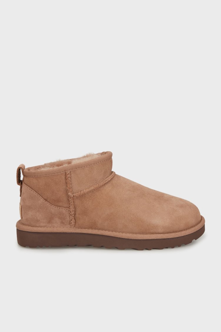 UGG W Classic Hakiki Deri Ultra Mini Kadın Bot 1116109 GÜL KURUSU - Ugg