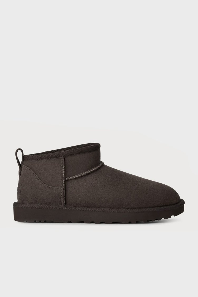 UGG W Classic Hakiki Deri Ultra Mini Kadın Bot 1116109 Koyu kahve - Ugg