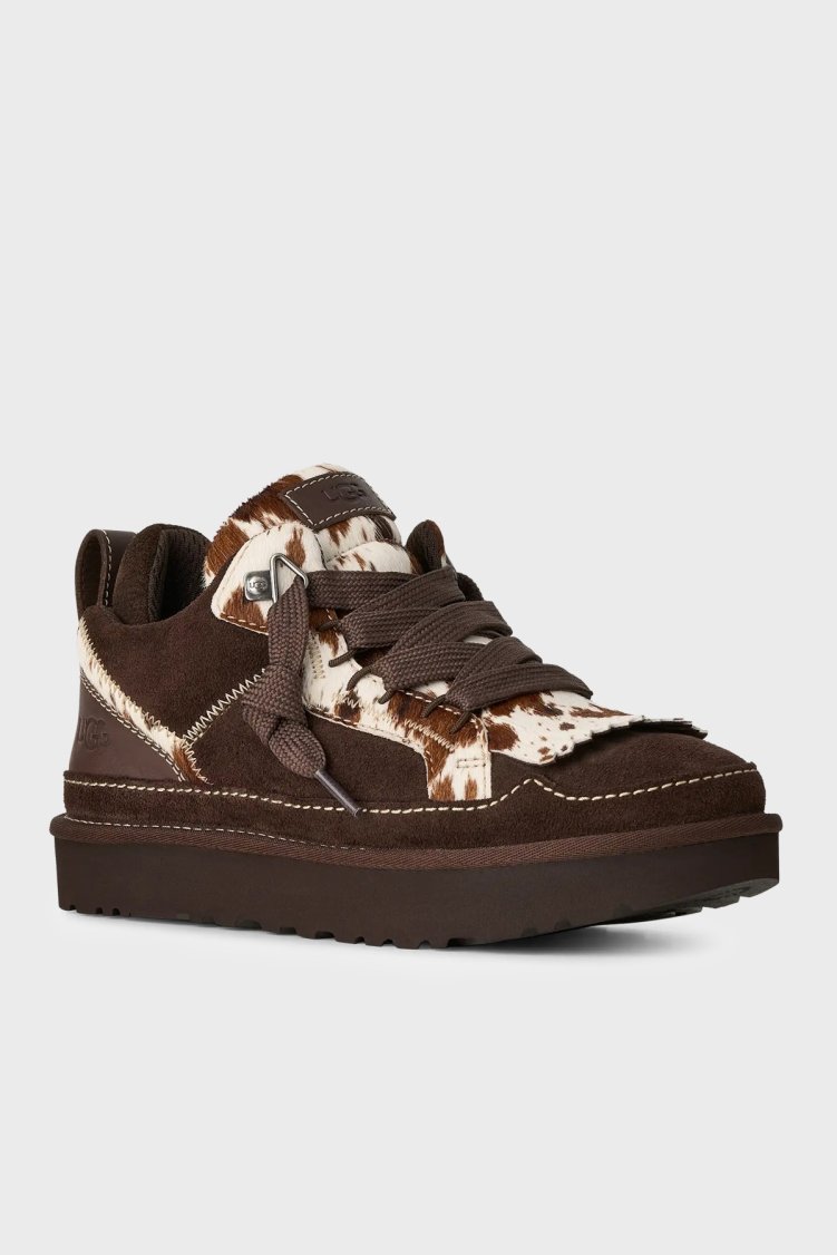 Ugg W Lowmel Western Süet Kalın Taban Sneaker Kadın Ayakkabı 1180311 Koyu kahve - UGG (1)