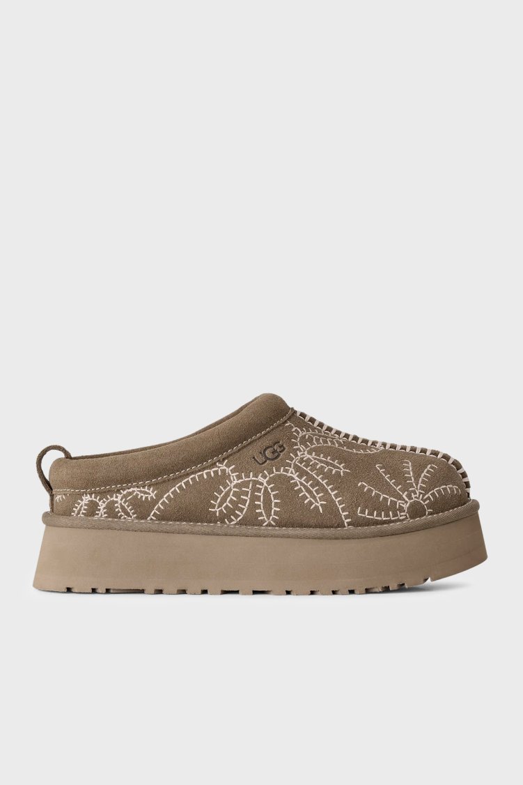 Ugg W Tazz Botanic Nakış Detaylı Süet Kadın Ayakkabı 1180373 Toprak - UGG