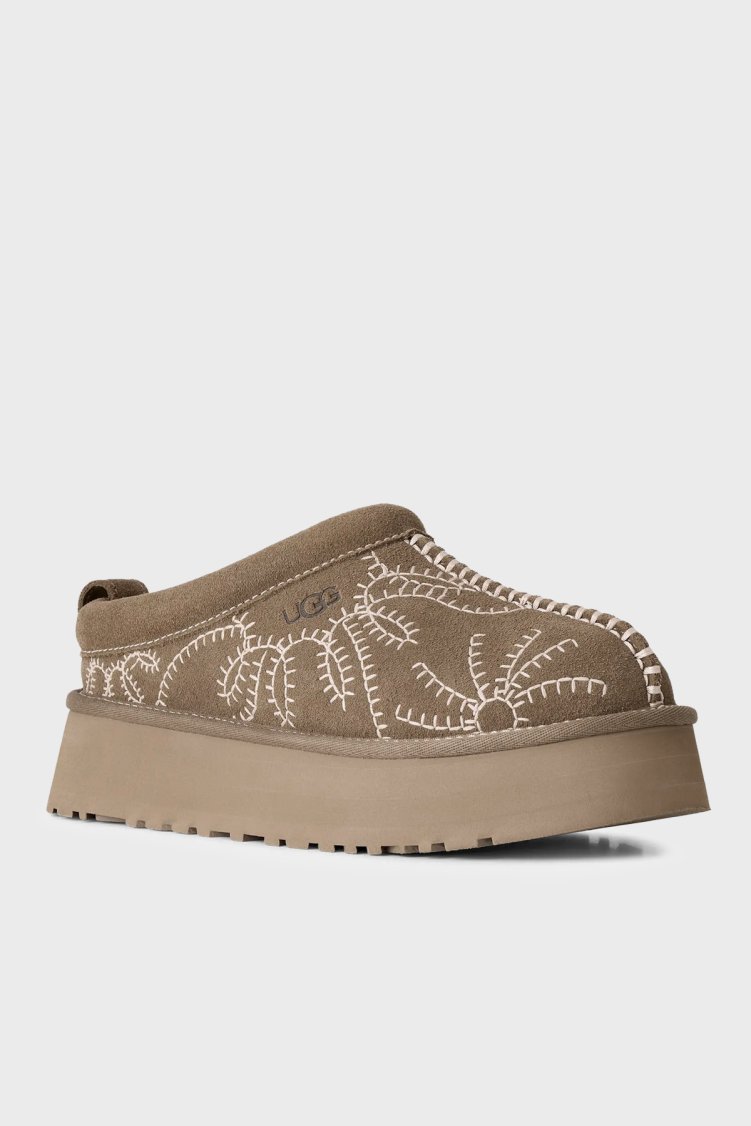 Ugg W Tazz Botanic Nakış Detaylı Süet Kadın Ayakkabı 1180373 Toprak - UGG (1)