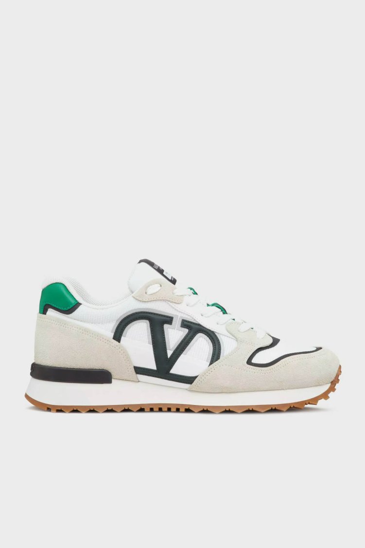 Valentino Garavani Logolu Hakiki Deri Sneaker Erkek Ayakkabı 4Y2S0H17TAE MJP BEYAZ - Valentino Garavani