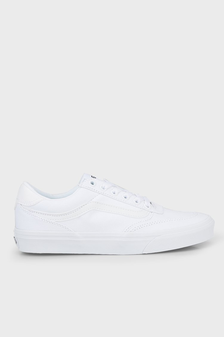 Vans Brooklyn LS Logolu Kanvas Sneaker Unisex Ayakkabı VN000EBDWWW1 BEYAZ - Vans