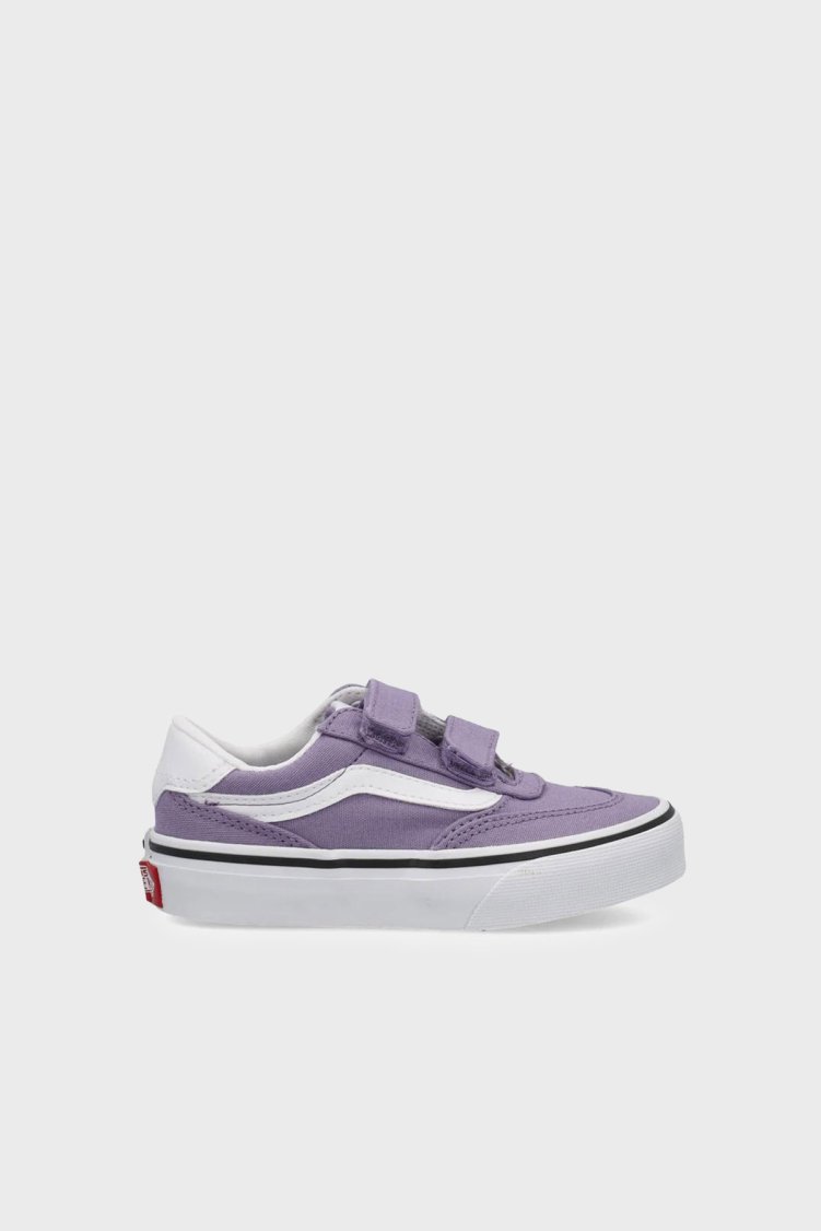 Vans Brooklyn LS V Logolu Cırt Cırtlı Sneaker Unisex Çocuk Ayakkabı VN000EKG1P11 MOR - Vans