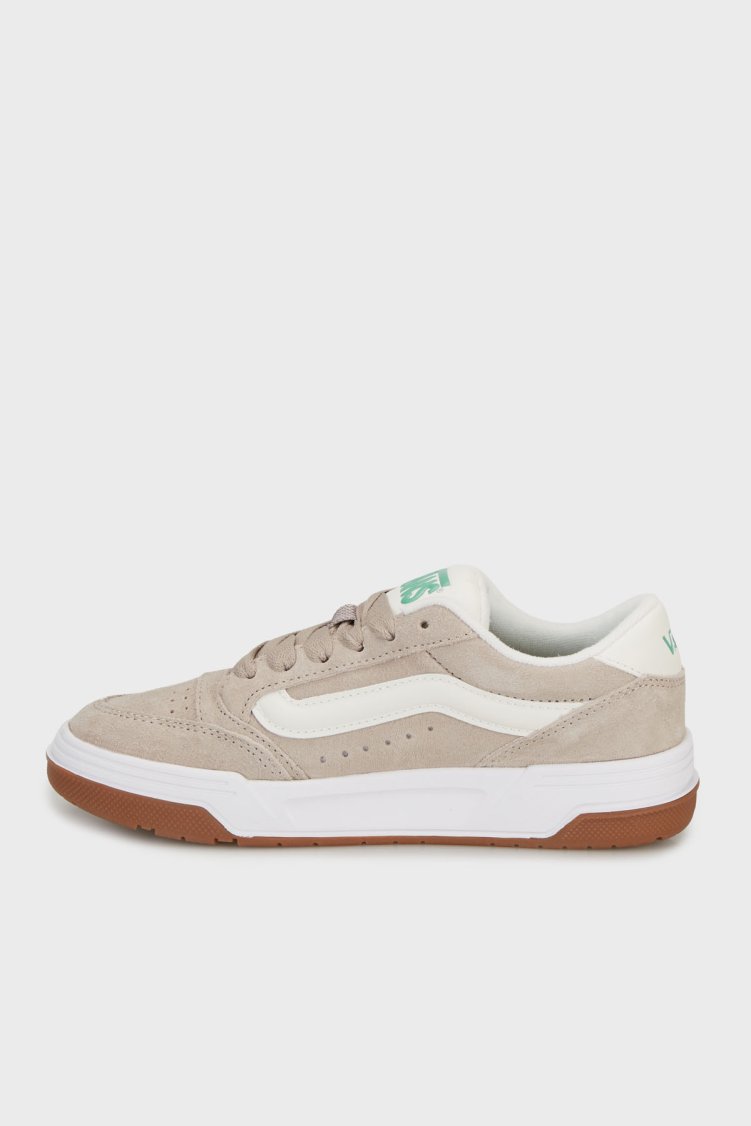 Vans Hylane Deri Karışımlı Logolu Sneaker Unisex Ayakkabı VN000D1JCY91 Gri-Krem - Vans (1)